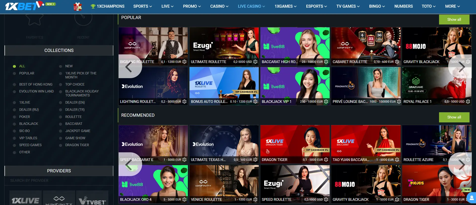 1xBet live casino 1xBet live casino