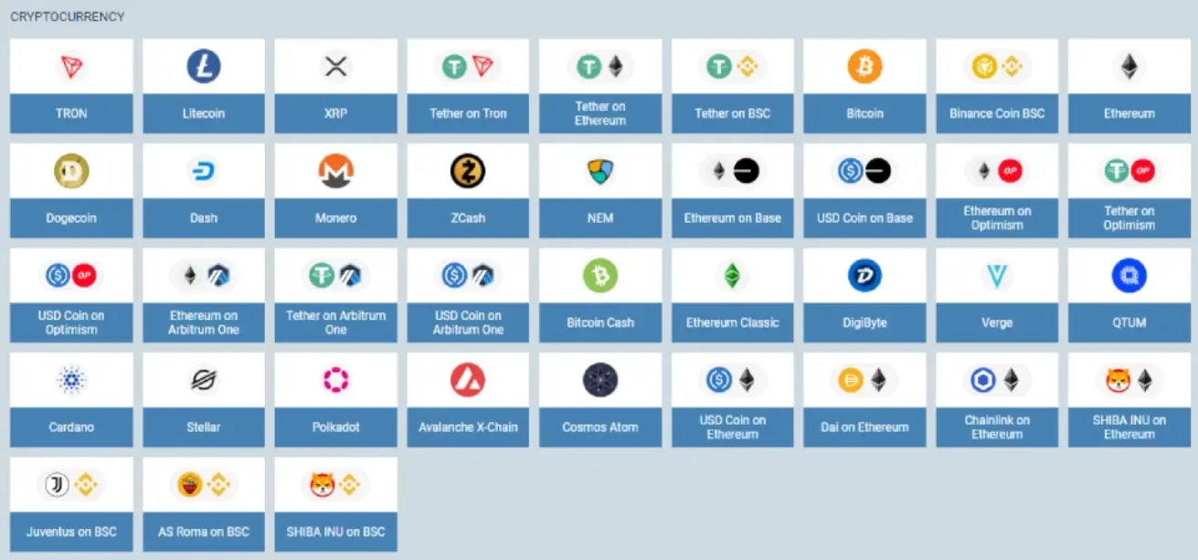 Cryptocurrencies 1xBet