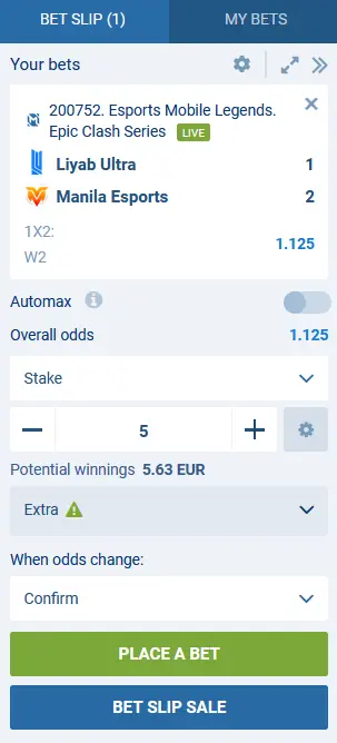 How to bet in 1xBet