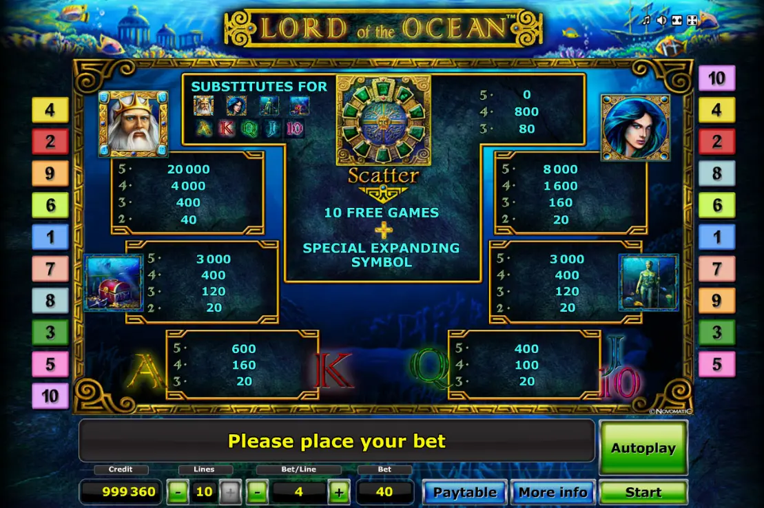 Lord of the Ocean Demo Mode