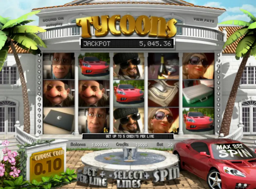 Features of Tycoons Slot