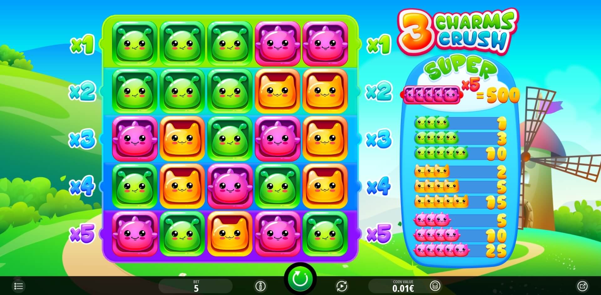 3 Charms Crush slot game