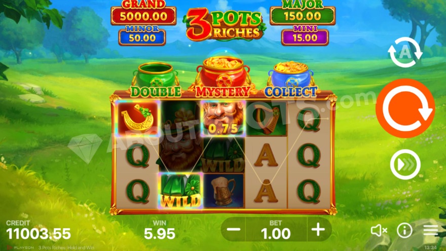 Wild symbols creating winning combinations.