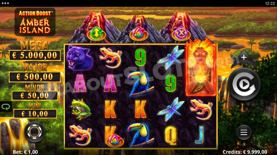 Base game with a scenic backdrop showcasing three volcanoes.