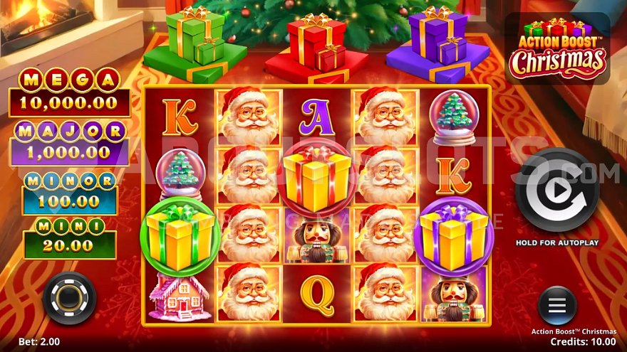 Christmas themed slot game.