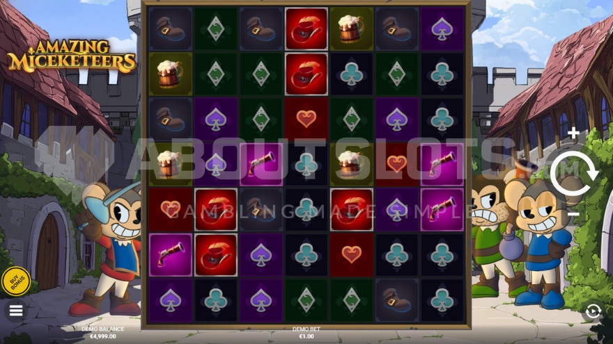 Amazing Miceketeers Base Game on 1xbet