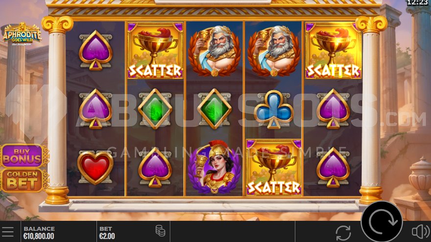 Scatter symbols on reels 2, 4 and 5 trigger the Free Spins mode.
