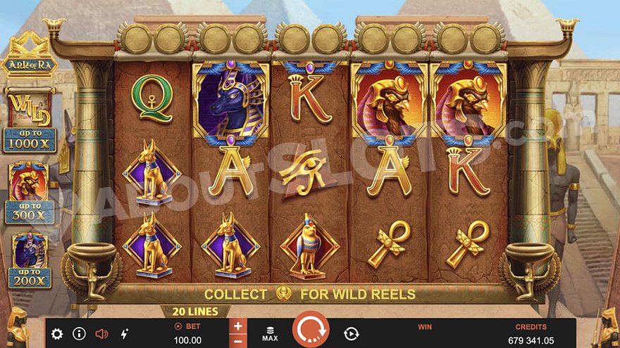 Ark of Ra Slot Game Interface