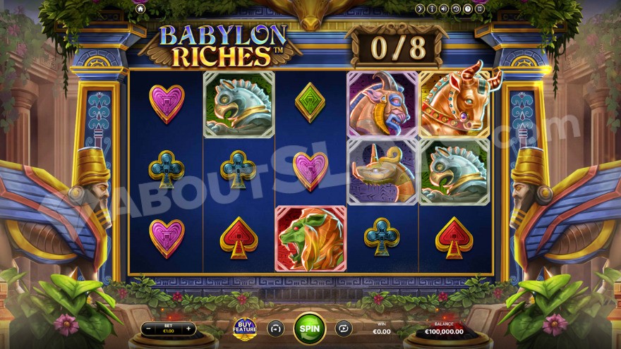 Base game featuring plant-covered columns in the background.