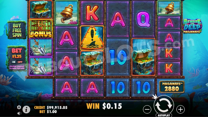 Base game showing Megaways count in the bottom right corner.