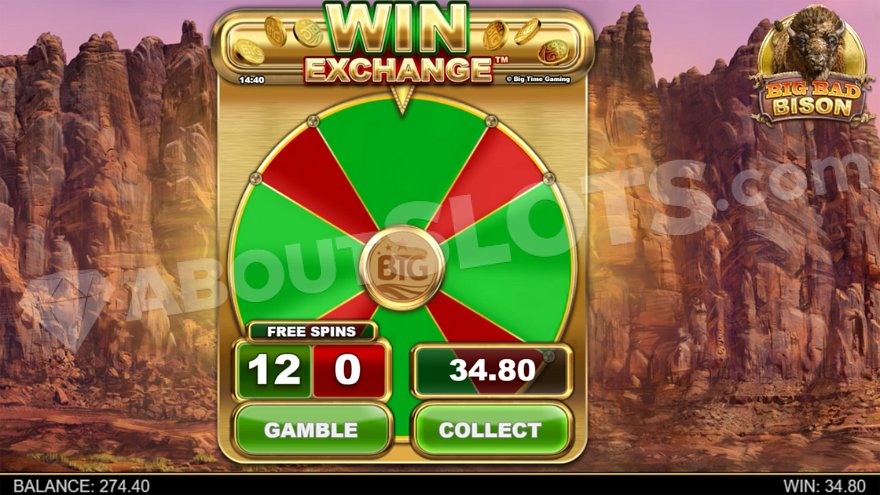 Wheel with red and green segments.