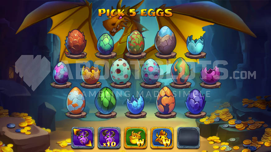 Pick mechanic mini-game with 4 enhancements selected.