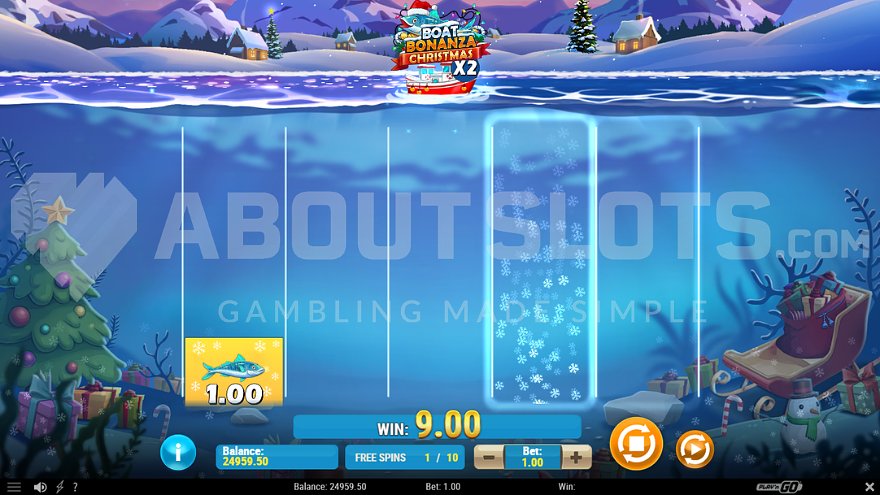 Catch Feature during Free Spins.