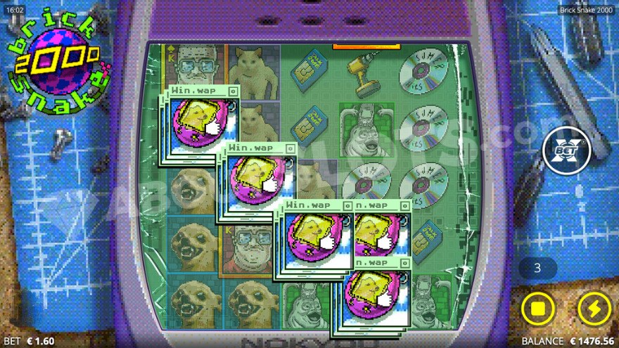 Base game featuring a Nokia phone frame for the reels.