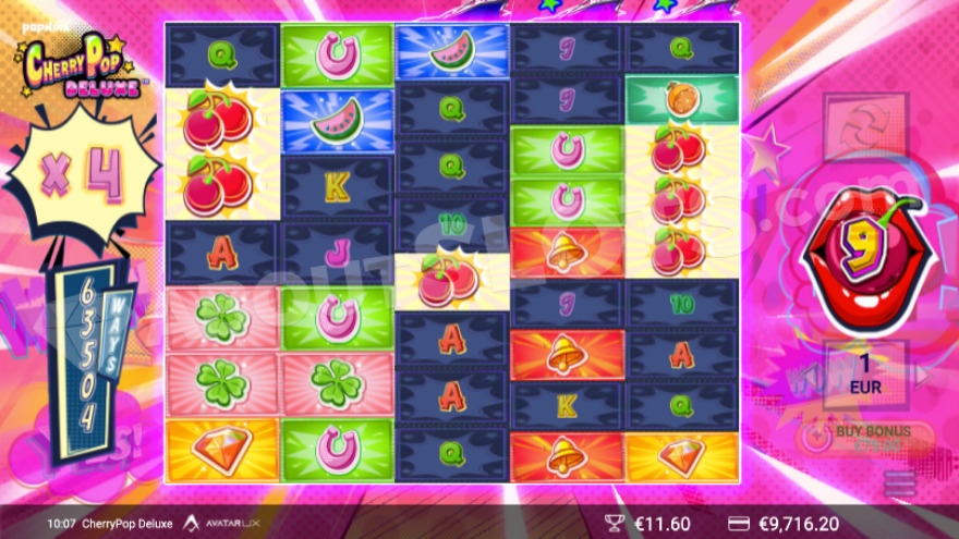 CherryPop Deluxe Free Spins Feature