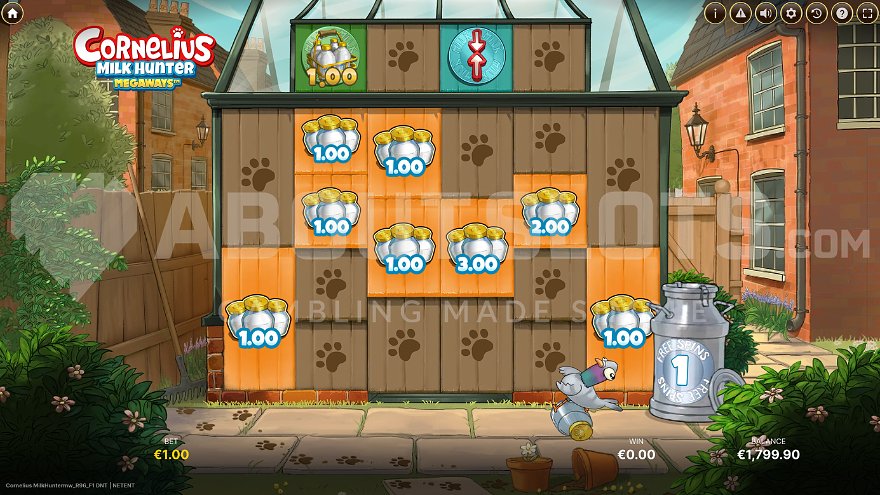 Cornelius Milk Hunter Megaways Bonus Game