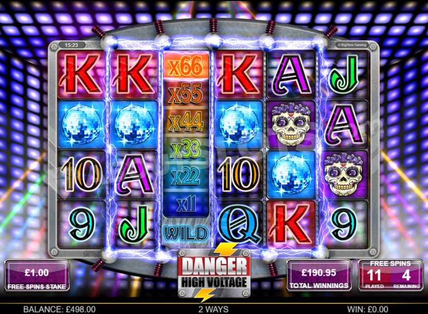 High Voltage Free Spins in Danger High Voltage Slot