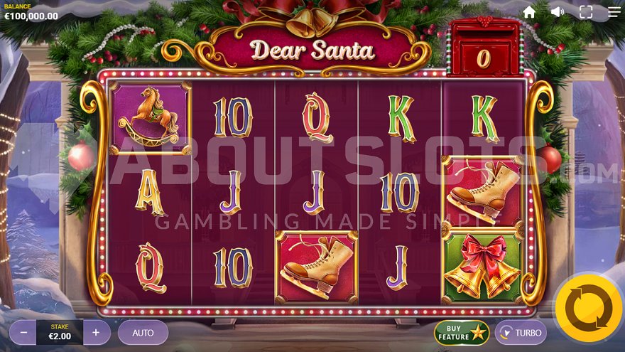 Christmas themed slot game.