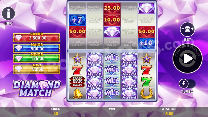 Base game with jackpots visible on the left.