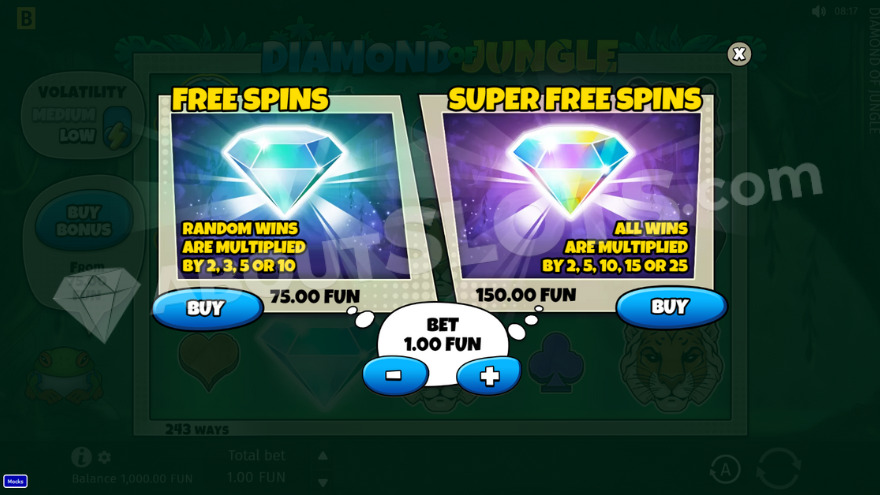 Diamond of Jungle Feature Buy