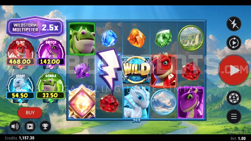 Dragon themed slot machine.