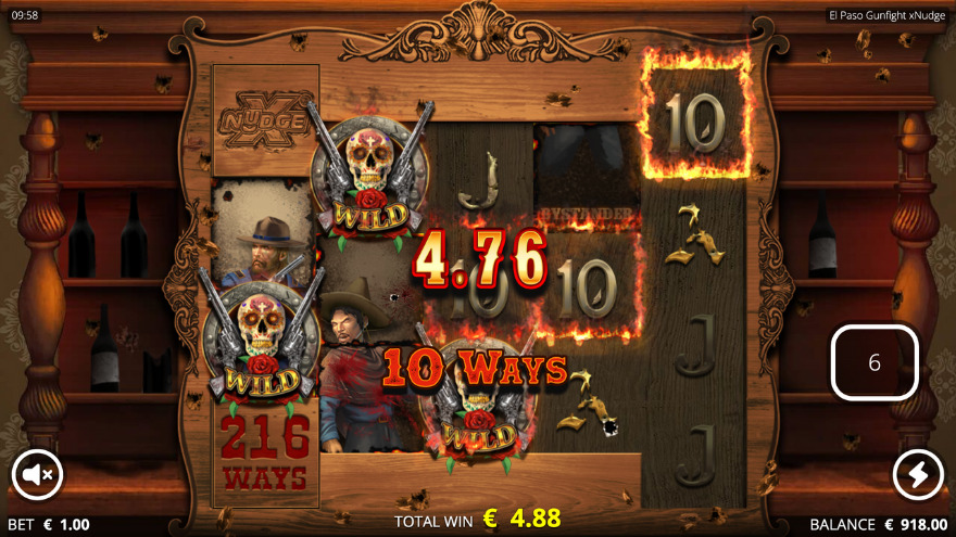 El Paso Gunfight xNudge Wild Symbol