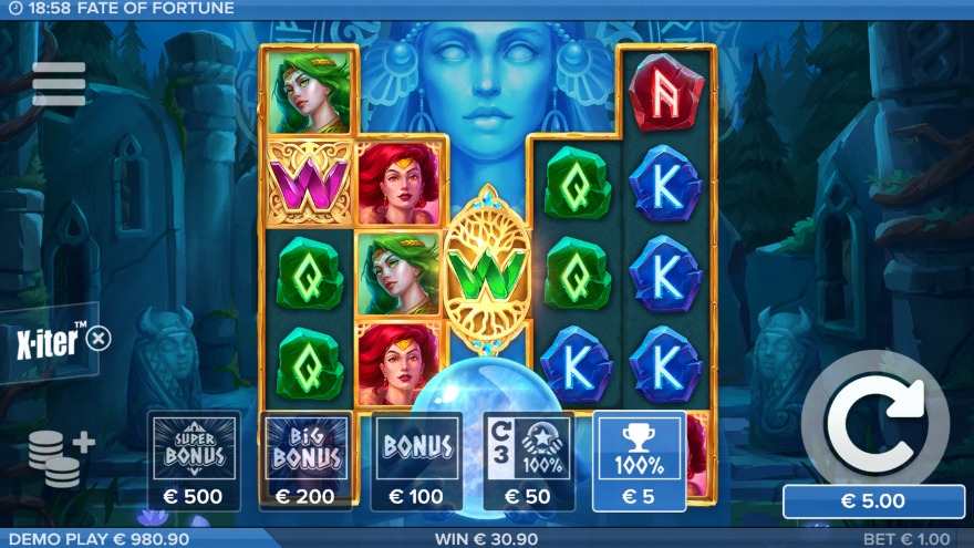 Fate of Fortune Slot X-iter Feature