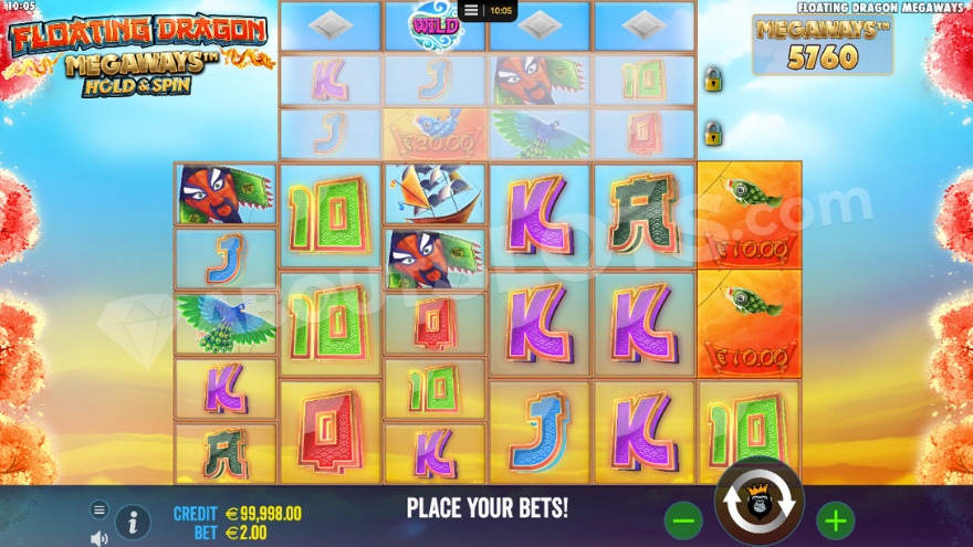 Floating Dragon Megaways Slot Gameplay