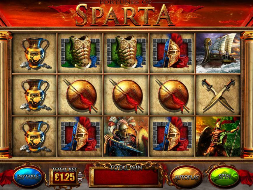 Fortunes of Sparta slot gameplay