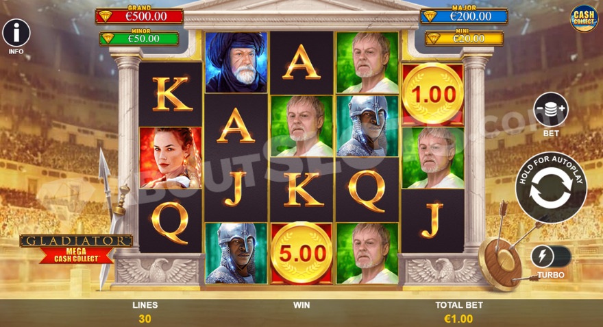 Gladiator arena slot machine.