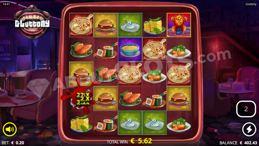 Activating xZone sauce, which awards multipliers.