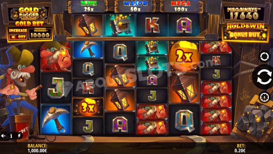 Gold Digger Megaways Slot Game