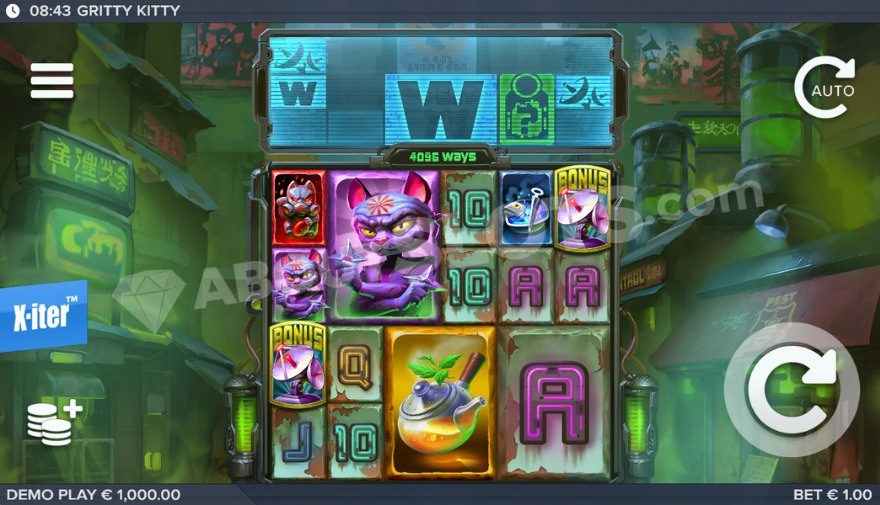 Gritty Kitty of Nitropolis Slot Game