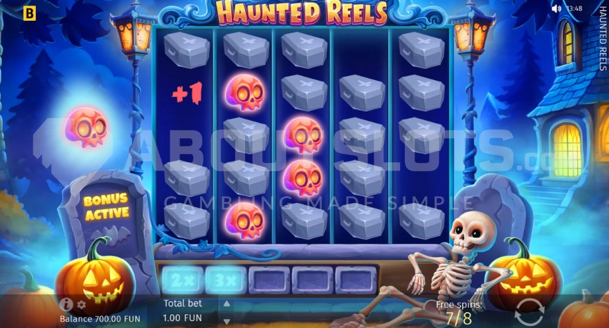 Skeleton under the reels