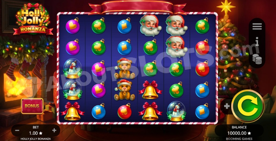 Base game with a Christmas tree visible on the right.