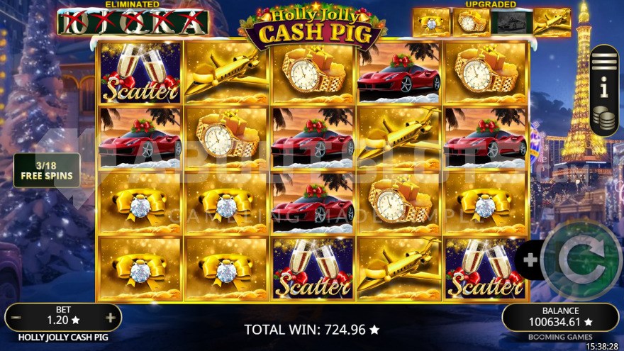 Holly Jolly Cash Pig Enhanced Symbols