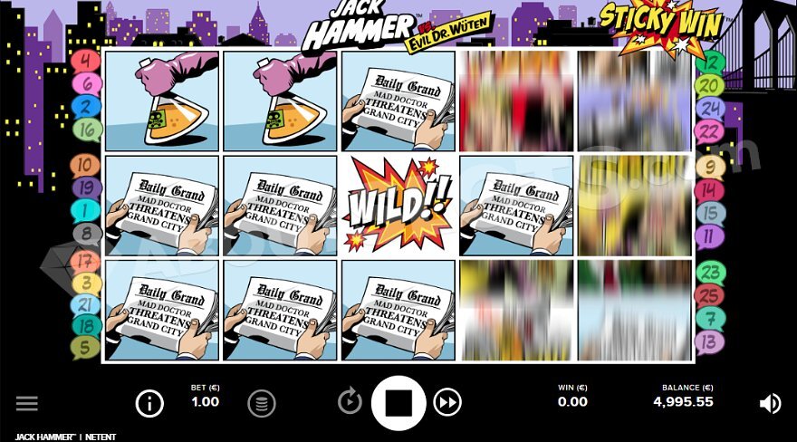 Jack Hammer Free Spins Feature