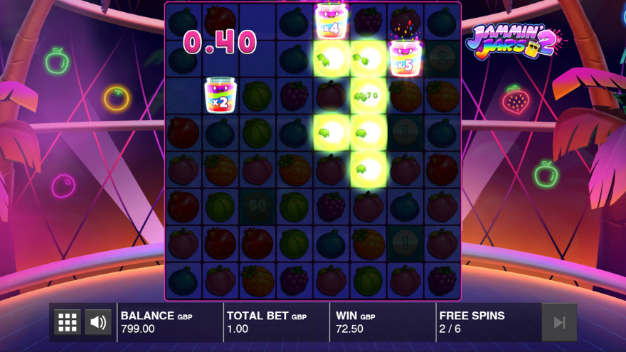 Fruit Blast in Jammin' Jars 2 Slot