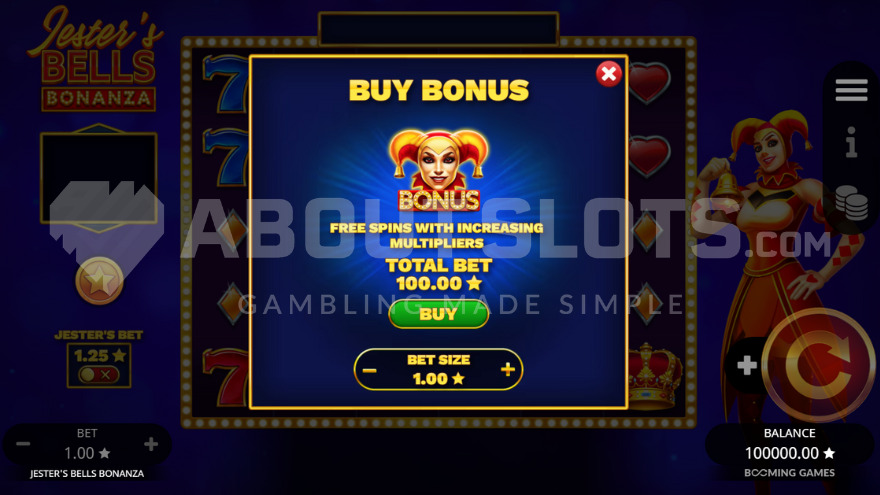 Покупка бонуса 100X