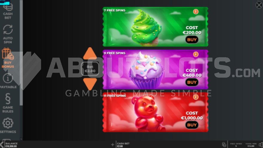 Feature Buy Option in Jellycious DoubleMax.