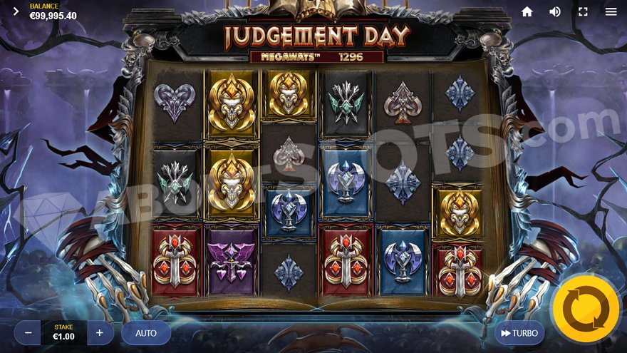 Six reels with a varying number of rows.