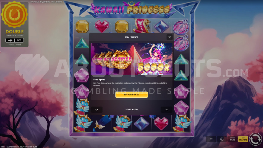 Bonus Buy Feature in Kawaii Princess