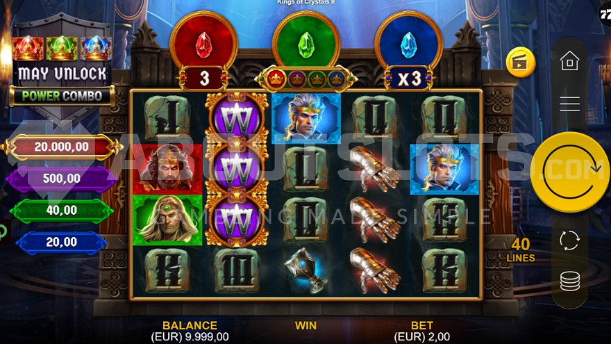 King of Crystals II Power Combo base game.