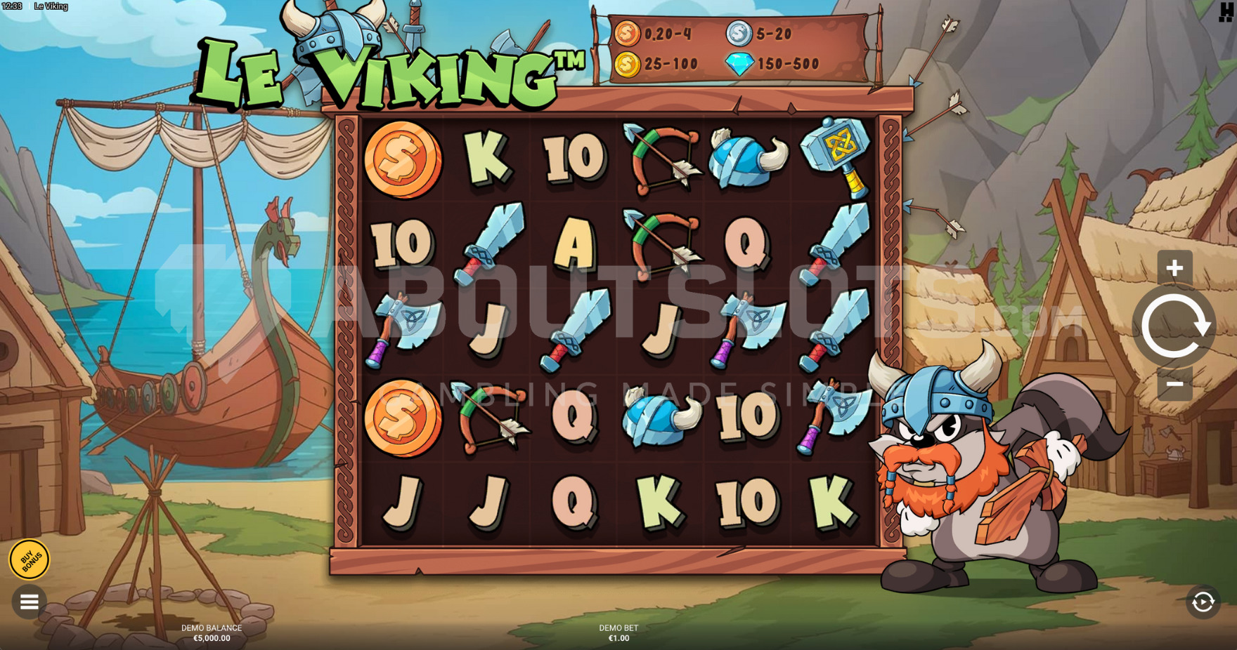 Le Viking Slot Main Gameplay