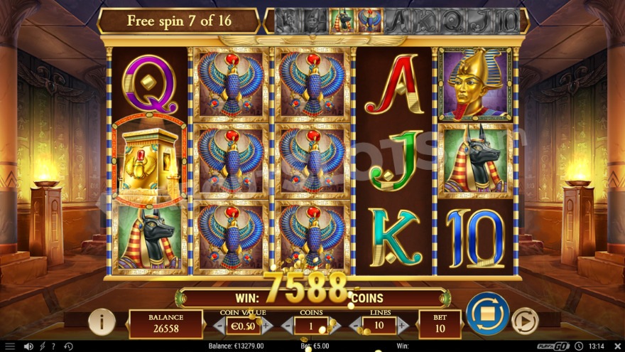 Бонусная игра, где 2 символа активированы как специальные расширяющиеся символы.