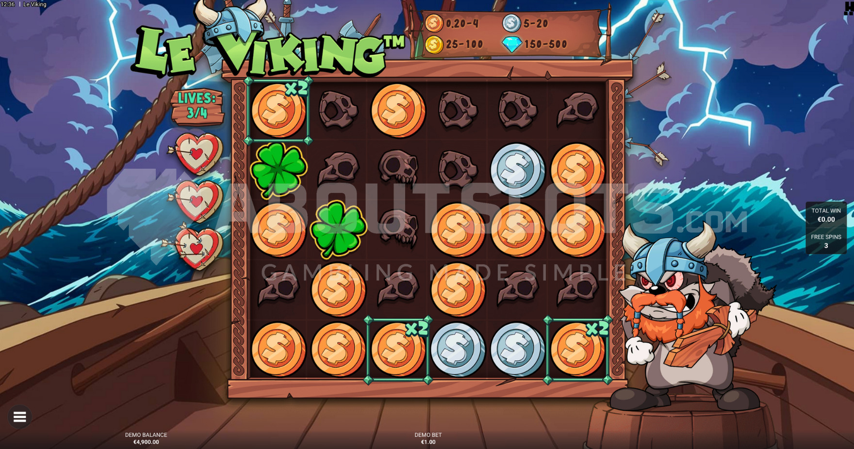 Le Viking Berserk Free Spins Feature