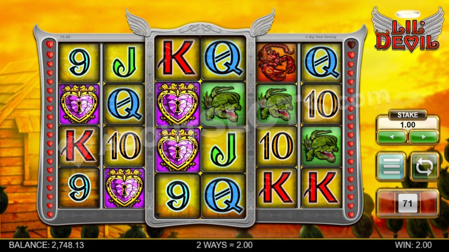Lil' Devil Slot Game Interface