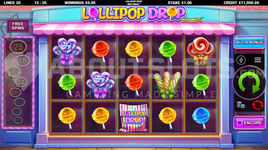 Lollipop Drop MultiMax base game