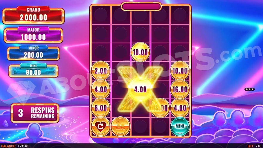 11 gold coins on an expanded grid in the Ultra Link&Win feature.