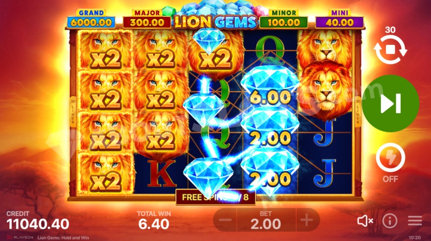 Free Spins with win multipliers.